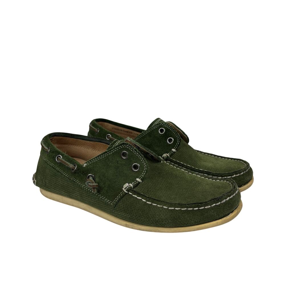 John Varvatos Star USA Suede Boat Shoes Moccasins Men's 7.5M